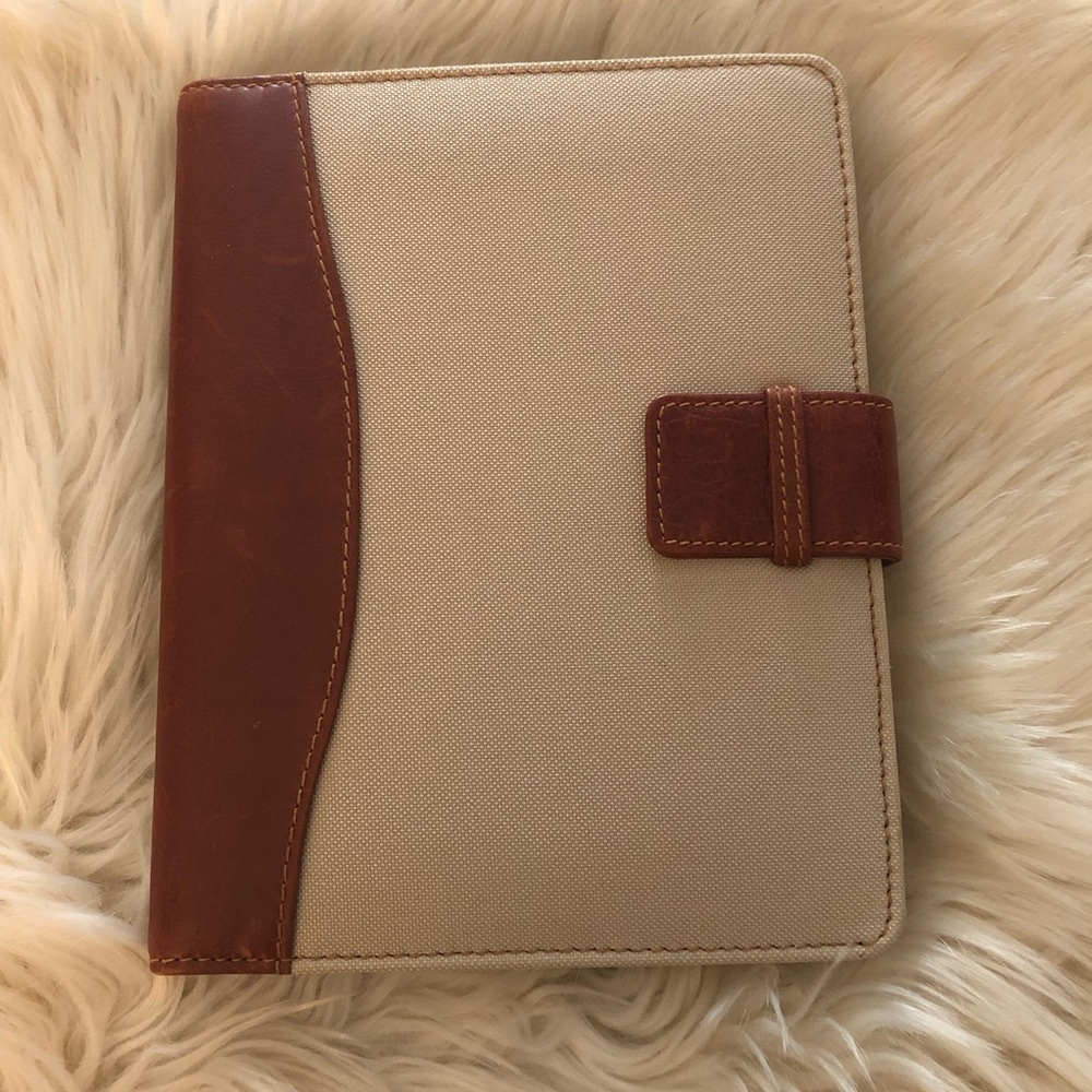 Amica canvas and vegan leather journal cover